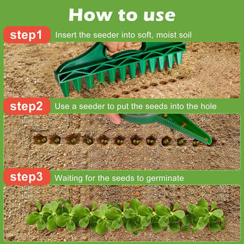 1 τεμ. Seder Planter Tool Soil Digger Planter Manual Sower Flowerpot Gardening Tool Seed Sowing Dispenser For Garden tool