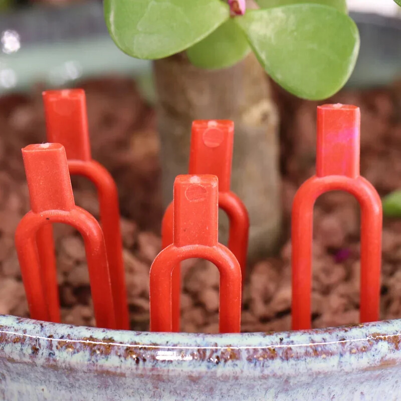 100PCS фиксатор за стебла на растения, вилица за засаждане на градински ягоди, фиксатор за диня, скоба, скоба за растения