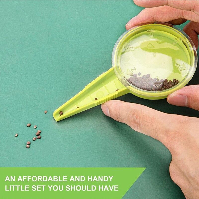 5 предавки Регулируем диспенсер за сеитба Ръчна сеялка за цветя Професионален трансплантатор за растения Ръчна сеялка Градински консумативи