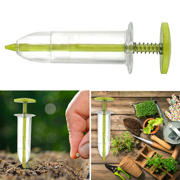 Mini Sowing Seed Dispenser Syringe Seeder Set Manual Sower Seed Spreader Handheld Seed Planter Εργαλείο κηπουρικής γλάστρας