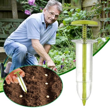 Mini Sowing Seed Dispenser Syringe Seeder Set Manual Sower Seed Spreader Handheld Seed Planter Εργαλείο κηπουρικής γλάστρας