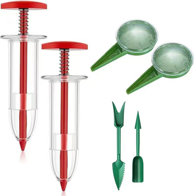 Mini Sowing Seed Dispenser Syringe Seeder Set Manual Sower Seed Spreader Handheld Seed Planter Εργαλείο κηπουρικής γλάστρας
