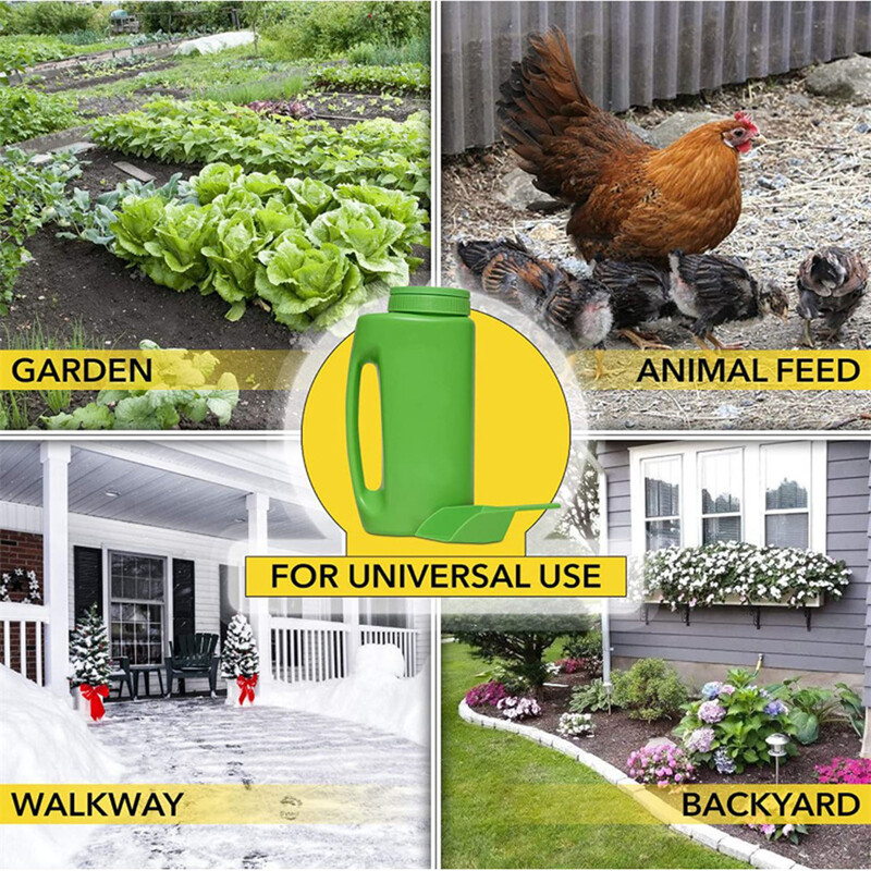 Саксия за разпръскване на сол Саксия за сеитба с голям капацитет Регулируема саксия за сняг Тор Разпръсквач за тревни семена газ