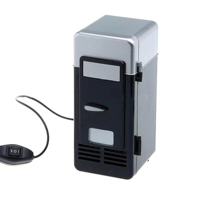 Mini USB Fridge Portable Cooler Κονσέρβες ποτών Ψυγείο / Θερμότερο ψυγείο για φορητό υπολογιστή αυτοκινήτου αυτοκινήτου Μαύρο κόκκινο χρώμα 2024
