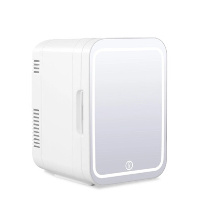 Cooseon 4L Mini Mirror Ψυγείο, Beauty Makeup Skincare Ψυγείο, AC/DC Θερμαινόμενο Ψυγείο Beauty Cooling, Μίνι Ψυγείο αυτοκινήτου