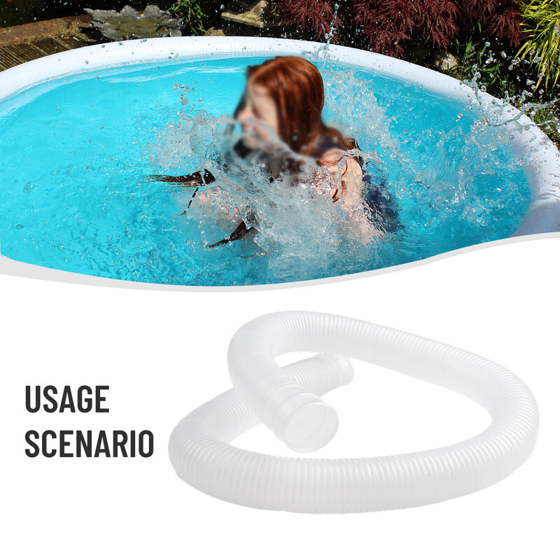 2бр. 32 мм маркучи за басейни за Intex 1-1/4 инча надземни филтриращи помпи за басейни, резервни части за филтриращи маркучи за плувен басейн