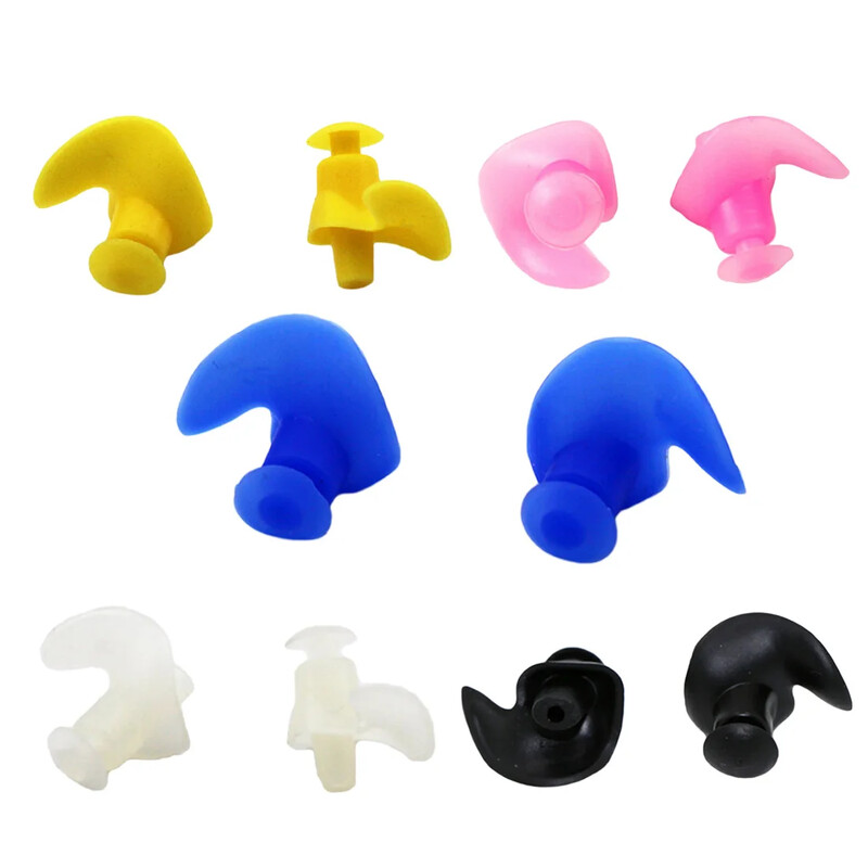 Neperšlampami plaukimo ausų kištukai Profesionalūs silikoniniai plaukimo ausų kištukai suaugusiems plaukikams Vaikams nardyti Minkštas triukšmą slopinantis ausų kištukas Naujas