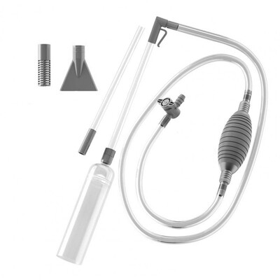 Pool Vacuum Cleaner Clear Siphon Hose Adjustable Valve Αποσπώμενη χειρός Pool Vacuum 2 Adapters Nozzle Cordless Manual Cleaner