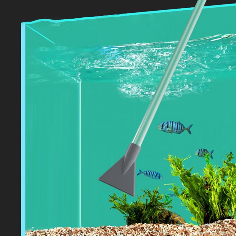 Прахосмукачка за басейн Прозрачен маркуч за сифон Регулируем вентил Подвижна ръчна прахосмукачка за басейн 2 адаптера за дюзи Безжичен ръчен почистващ уред