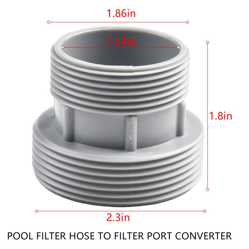 40 mm iki 1 1/2" filtro žarnos konvertavimo rinkiniai ant žemės Baseino adapterio prijungimas baseino žarnos adapterio jungties purkštukai