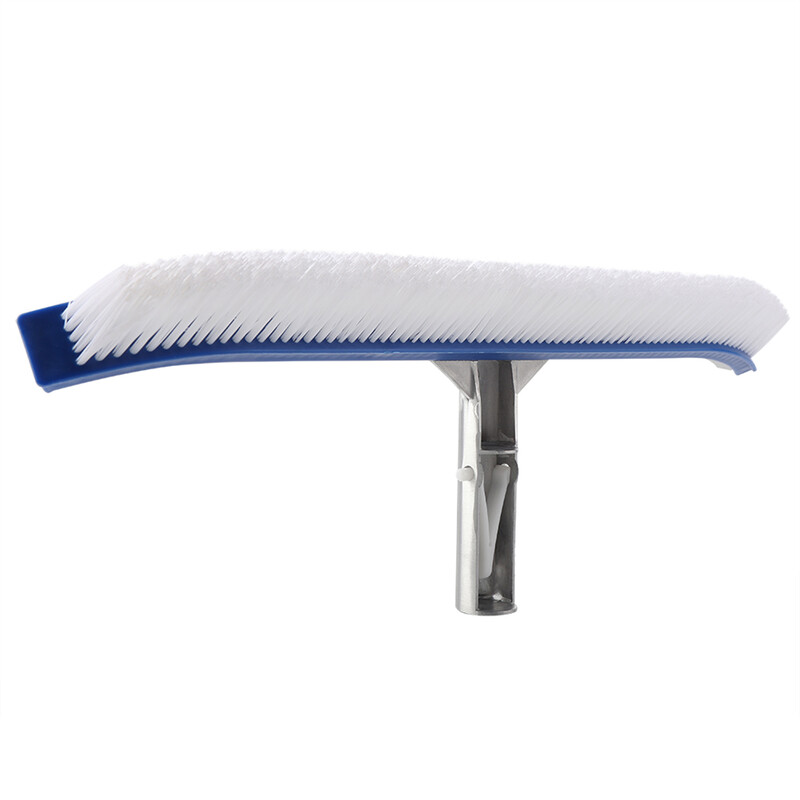 Zidna četka za bazen od 18 inča, glava četke otporna na koroziju s aluminijskom ručkom za bazen s toplim izvorima u jezercima