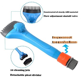 Βούρτσα καθαρισμού φυσιγγίων πισίνας Debris Wand Life Filter Bath Comb Super Cleaner για Βούρτσα χειρός καθαρισμού νερού για μπανιέρα σπα