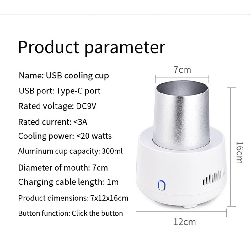 Kaasaskantav minikülmutusseade elektriline külmik jahuti USB jahutustass joogile toidule õllele veinile joogile autole kodu puuviljale 미니냉장고 아이스박스