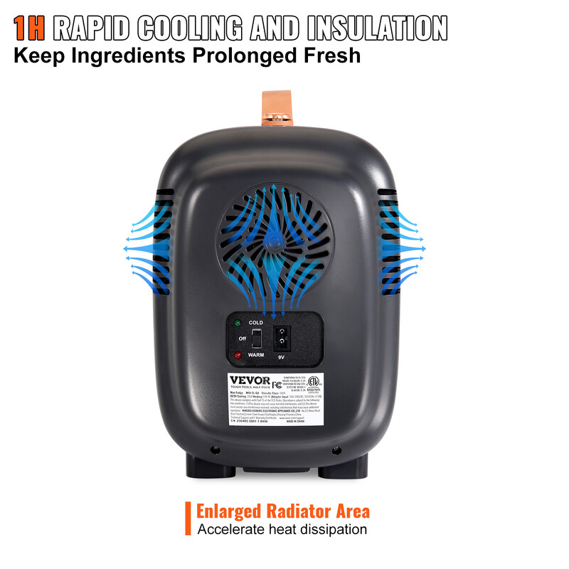 VEVOR 4L Mini stol Hladnjak Automobil Hladnjak Održava hladnjak Prijenosna kozmetika Topla toplinska maska Napitak za kućanstvo Spavaonice Dom
