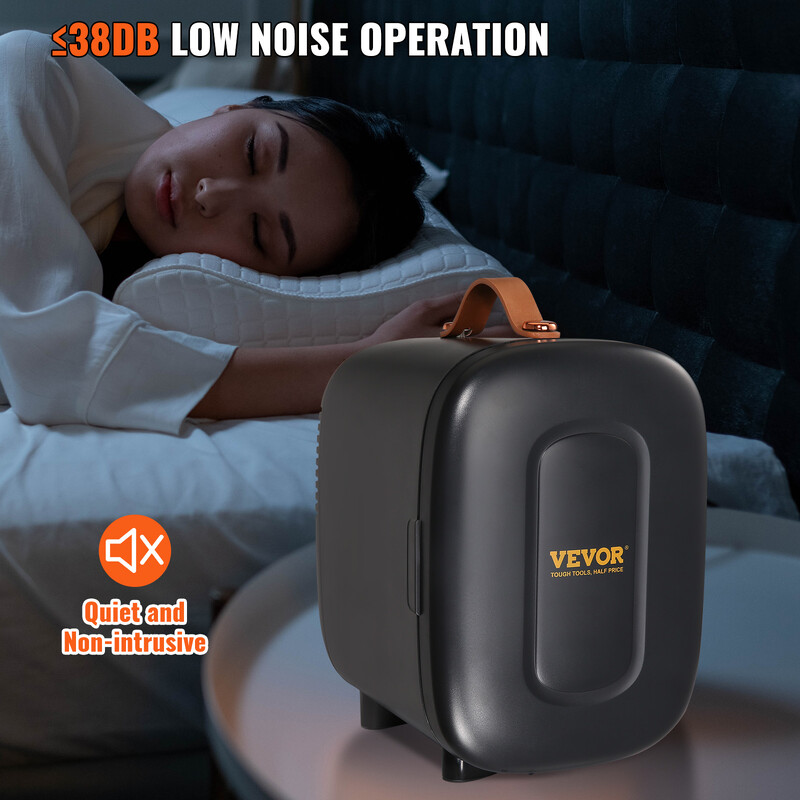 VEVOR 4L Mini stol Hladnjak Automobil Hladnjak Održava hladnjak Prijenosna kozmetika Topla toplinska maska Napitak za kućanstvo Spavaonice Dom