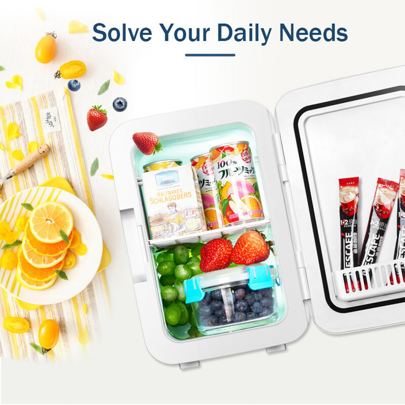 6L Mini hladnjak Prijenosni mali hladnjak Šminka Hladnjak za njegu kože Hladnjak Za dom Kuhinja Kampiranje Vožnja čamcem Auto Hladnjak 12V 220V EU