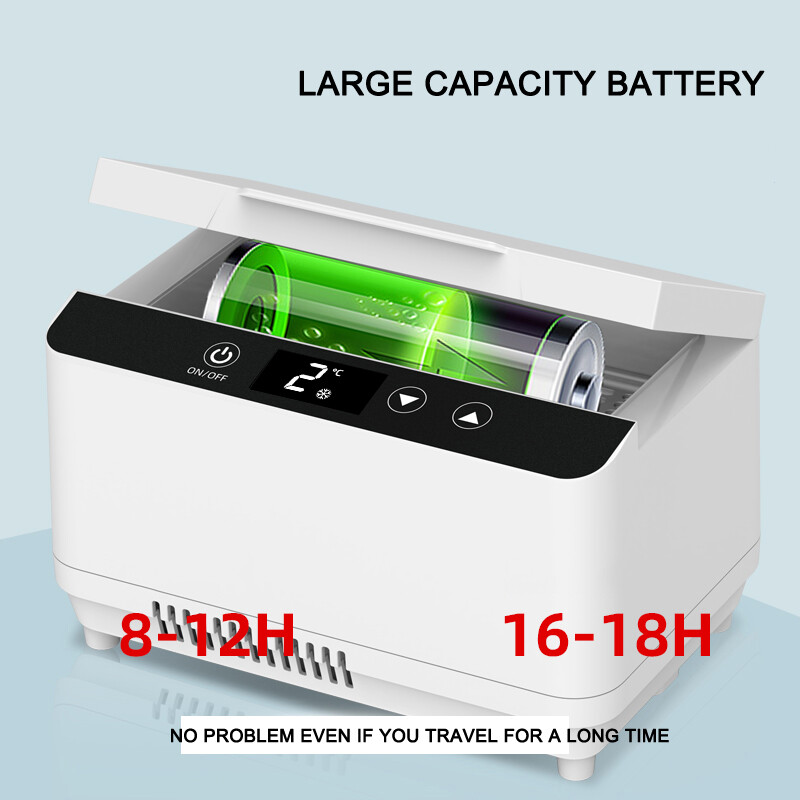 King Size Insuliinikülmik Kaasaskantav Insuliinijahuti Reisiümbris Taaslaetav Akuga Minikülmik, Suure mahutavusega