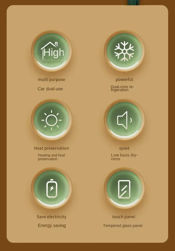 Prijenosni hladnjak, mini mini hladnjak, dvonamjenski rashladni i topli automobilski i kućni hladnjak, kutija za konzerviranje kozmetike