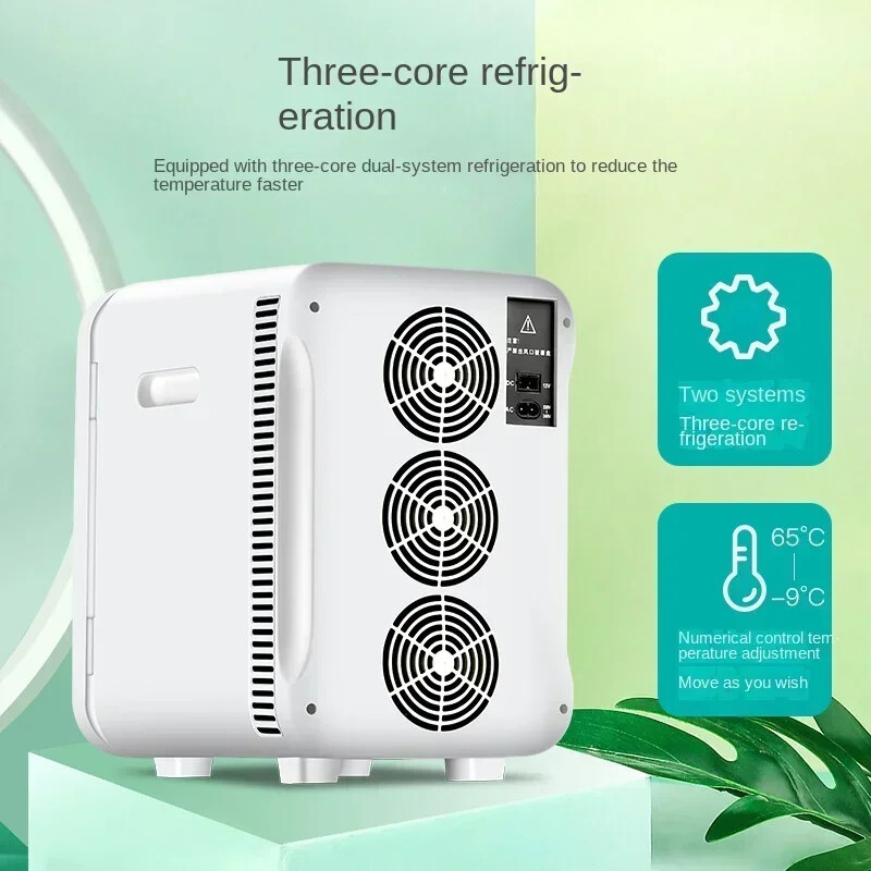 Mini Mini hladnjak Spavaonica Malo kućanstvo Prikladan automobil Hladnjak Auto Kućni rashladni hladnjak Kutija za dvostruku upotrebu