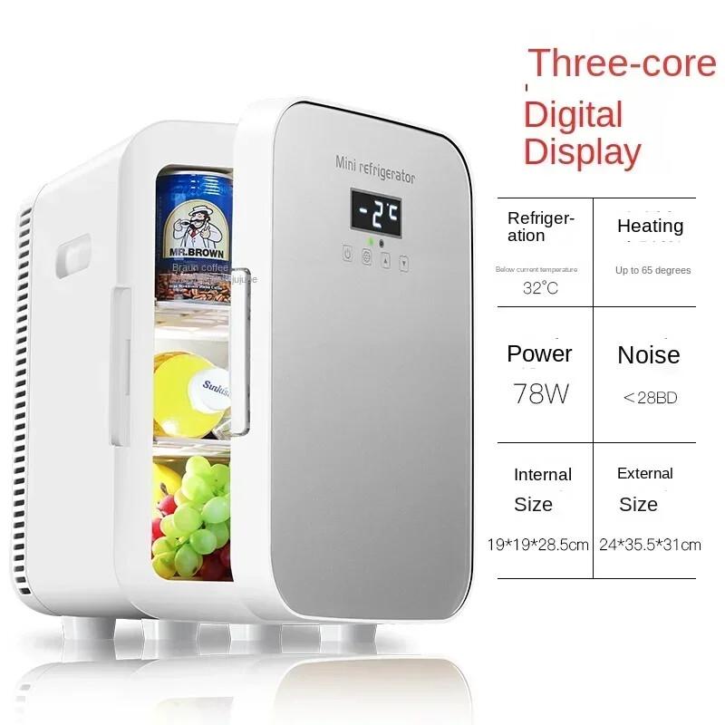 Mini Mini hladnjak Spavaonica Malo kućanstvo Prikladan automobil Hladnjak Auto Kućni rashladni hladnjak Kutija za dvostruku upotrebu