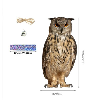 Bird Repel Scarecrow Durable Owl Scarer Pendant Bird Repellent Bell Pastoral Orchard Bird Scare Home Supp Home προμηθευτής