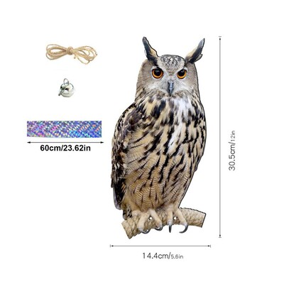 Bird Repel Scarecrow Durable Owl Scarer Pendant Bird Repellent Bell Pastoral Orchard Bird Scare Home Supp Home προμηθευτής