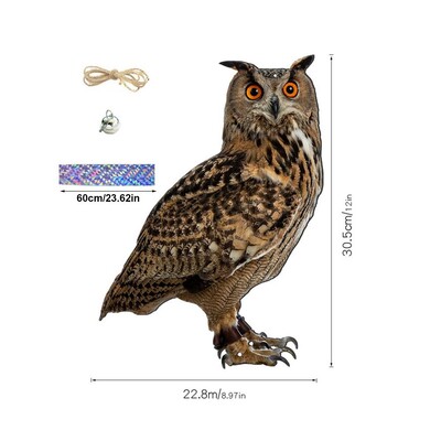 Bird Repel Scarecrow Durable Owl Scarer Pendant Bird Repellent Bell Pastoral Orchard Bird Scare Home Supp Home προμηθευτής