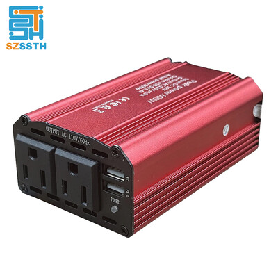 600 W didžiausios galios 300 W vardinės galios automobilio maitinimo keitiklis nuo 12 V iki kintamosios srovės 110 V USB automobilinio adapterio keitiklis, patobulintas daugiafunkcis lizdas