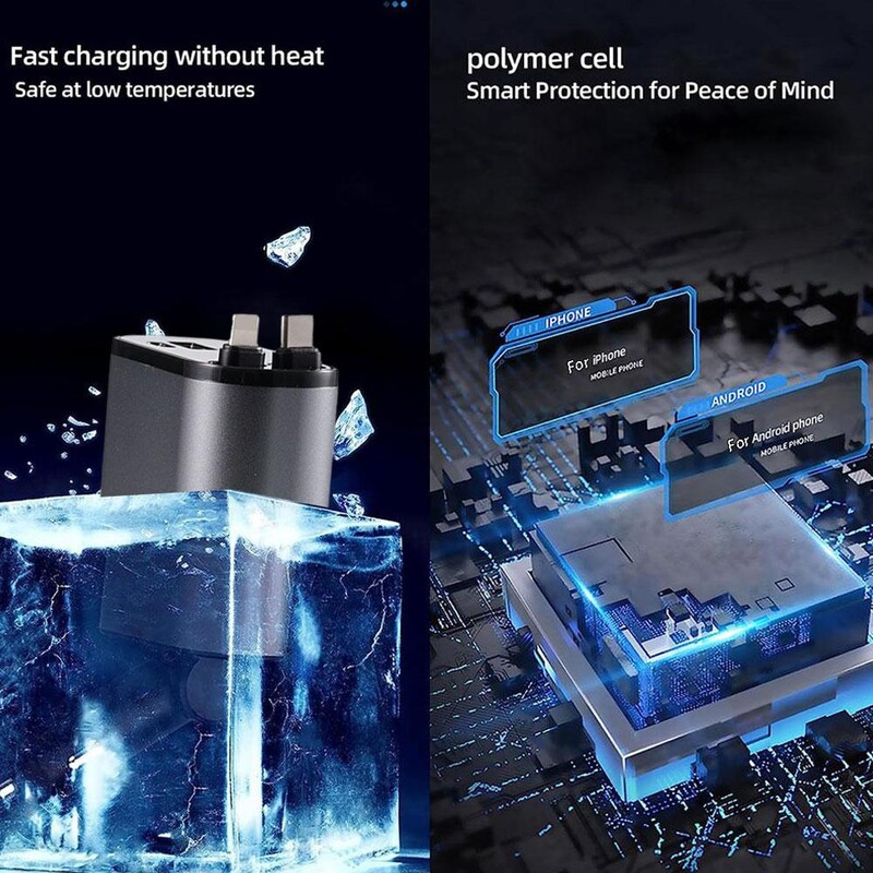 120W 4 U 1 Punjač za automobil na uvlačenje USB tip C kabel Kabel za brzo punjenje Adapter za upaljač za iPhone Xiaomi Huawei Samsung