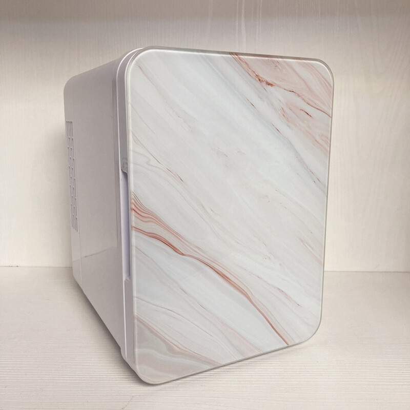 4L домашен фризер Преносим малък мини козметичен грим за красота Черно преносимо превозно средство за отопление и охлаждане Проста врата