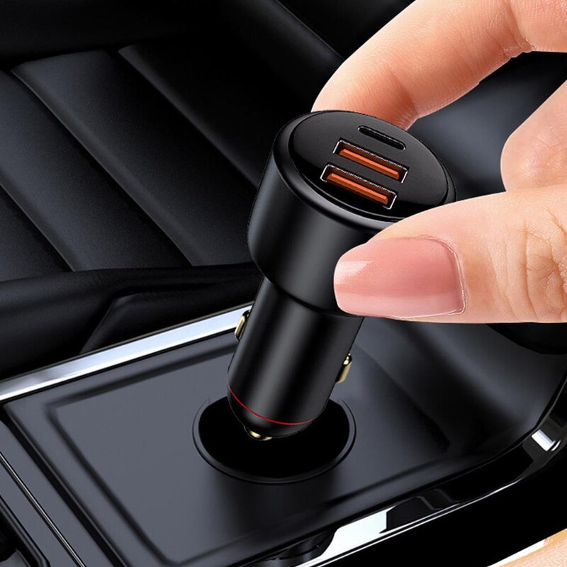 200W USB-C autonabíjačka s 3 portami, 100W rýchle nabíjanie + 65W Supervooc 2.0 + PD 36W rýchlonabíjačka pre iPhone 13 HONOR OPPO