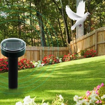 Cat Repellent Ultrasonic Solar Powered Animal Repeller ABS Material Outdoor Travel Essential Ultrasonic Animal Repellent #W0