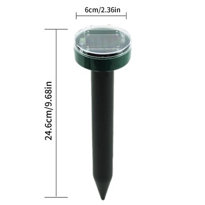 Cat Repellent Ultrasonic Solar Powered Animal Repeller ABS Material Outdoor Travel Essential Ultrasonic Animal Repellent #W0