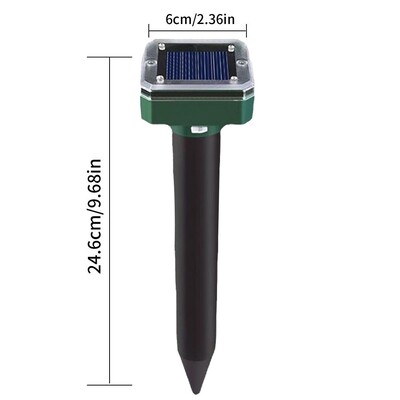 Cat Repellent Ultrasonic Solar Powered Animal Repeller ABS Material Outdoor Travel Essential Ultrasonic Animal Repellent #W0