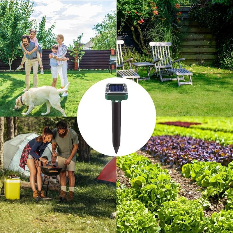 Ultrazvučni tjerač životinja na solarnu energiju ABS materijal za tjeranje mačaka Ultrazvučni tjerač životinja za vanjska putovanja Essential #W0