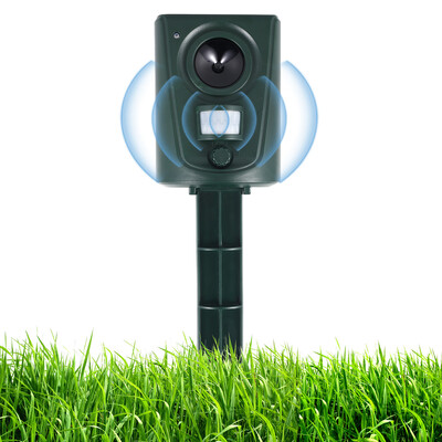 Ultrasonic Cat Repellent Outdoor Gardens Fox Pest Animal Repeller Ultrasonic Waterproof Fox Deterrent Scarer