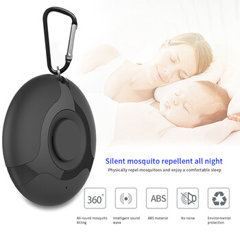 Xioami Portable USB Mosquito Repeller Ултразвуков Flea Tick Pest Anti-Mosquito With Hook Summer Insect Pest Repeller For Pets Dog