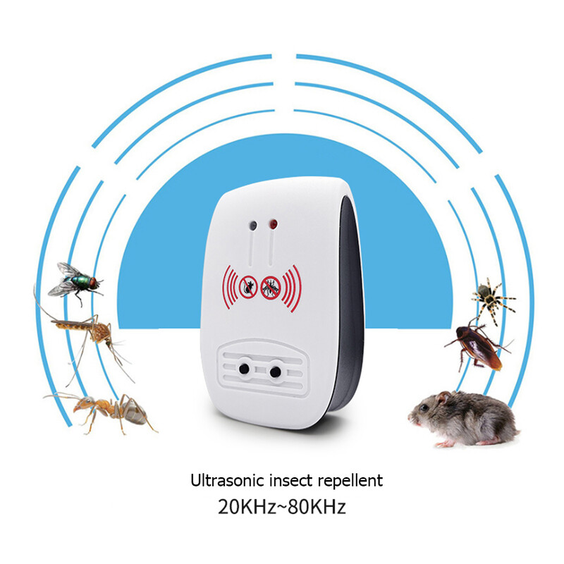1Pcs Pest Reject Ултразвуков Mosquito Mouse Repeller Electronic Anti Rodent Insect Rats Pest Control Repellent For Home Indoor
