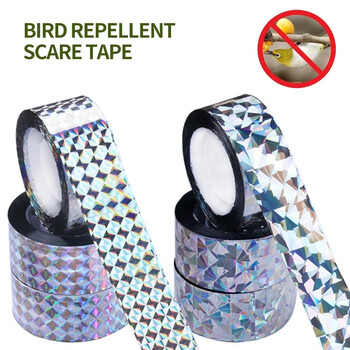 50/80M Anti Bird Repellent Ανακλαστική Ταινία Fox Pigeons Scare Ribbon Συσκευή Διπλής όψεως Bird Repeller Έλεγχος παρασίτων