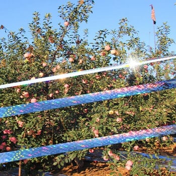 50/80M Anti Bird Repellent Ανακλαστική Ταινία Fox Pigeons Scare Ribbon Συσκευή Διπλής όψεως Bird Repeller Έλεγχος παρασίτων