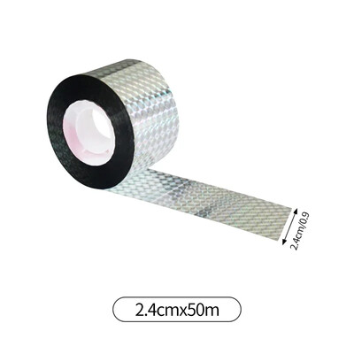 50/80M Anti Bird Repellent Ανακλαστική Ταινία Fox Pigeons Scare Ribbon Συσκευή Διπλής όψεως Bird Repeller Έλεγχος παρασίτων