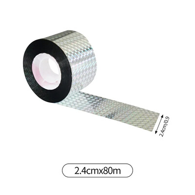 50/80M Anti Bird Repellent Ανακλαστική Ταινία Fox Pigeons Scare Ribbon Συσκευή Διπλής όψεως Bird Repeller Έλεγχος παρασίτων