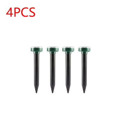 8/4Pcs Solar Pest Repeller Ultrasonic Animal Repeller Mole Repellent Gopher Vole Snake Rodent Chaser Deterrent Pest Control