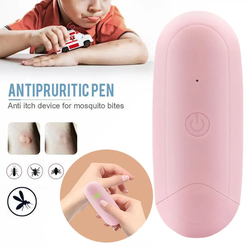 Електронна химикалка за ухапване от комари Натурална топлинна писалка за ухапване от комари Без химикали Електрически лечител за ухапване от насекоми за къмпинг Пътуване на открито