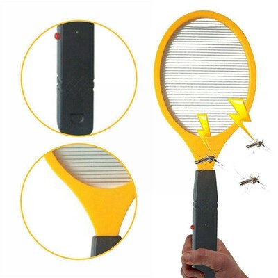 Električni Fly Insect Bug Zapper Šišmiš Prijenosni reket za ubijanje insekata Mosquito Killer Baterija za kućanstvo Električna mlaznica za komarce