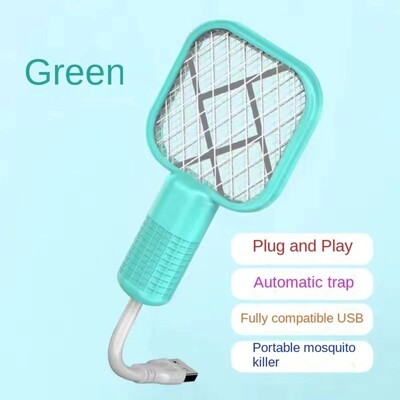 USB Mosquito Swatter Trap Pest Control Mini Electric Shock Recket Insects Portable UV Light Fly Bug Zapper Ljeto