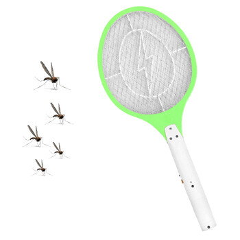 Behogar 110-220V акумулаторна електрическа буболечка Fly Mosquito Insect Swatter Racket Zapper Killer with Isolation Mesh killer EU Plug