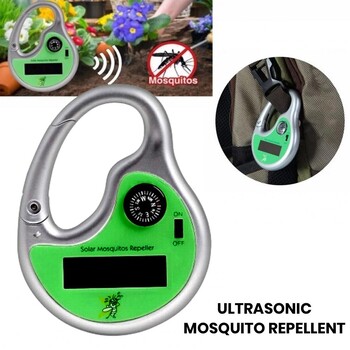 Mosquito Repeller Ultrasonic Anti-moustique Solar Charging Portable Effective Outdoor Fishing Camping Mosquito Repellent Tool