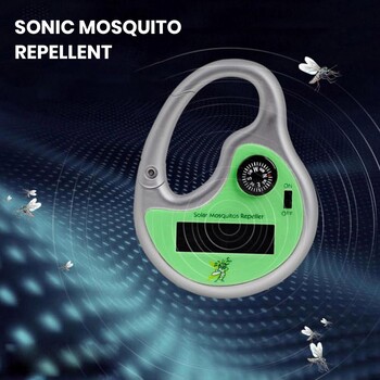 Mosquito Repeller Ultrasonic Anti-moustique Solar Charging Portable Effective Outdoor Fishing Camping Mosquito Repellent Tool