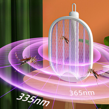 USB акумулаторна ракета против комари Убиец на насекоми с UV светлина Bug Zapper Сгъваем електрически капан за унищожаване на комари Капан за мухобойка